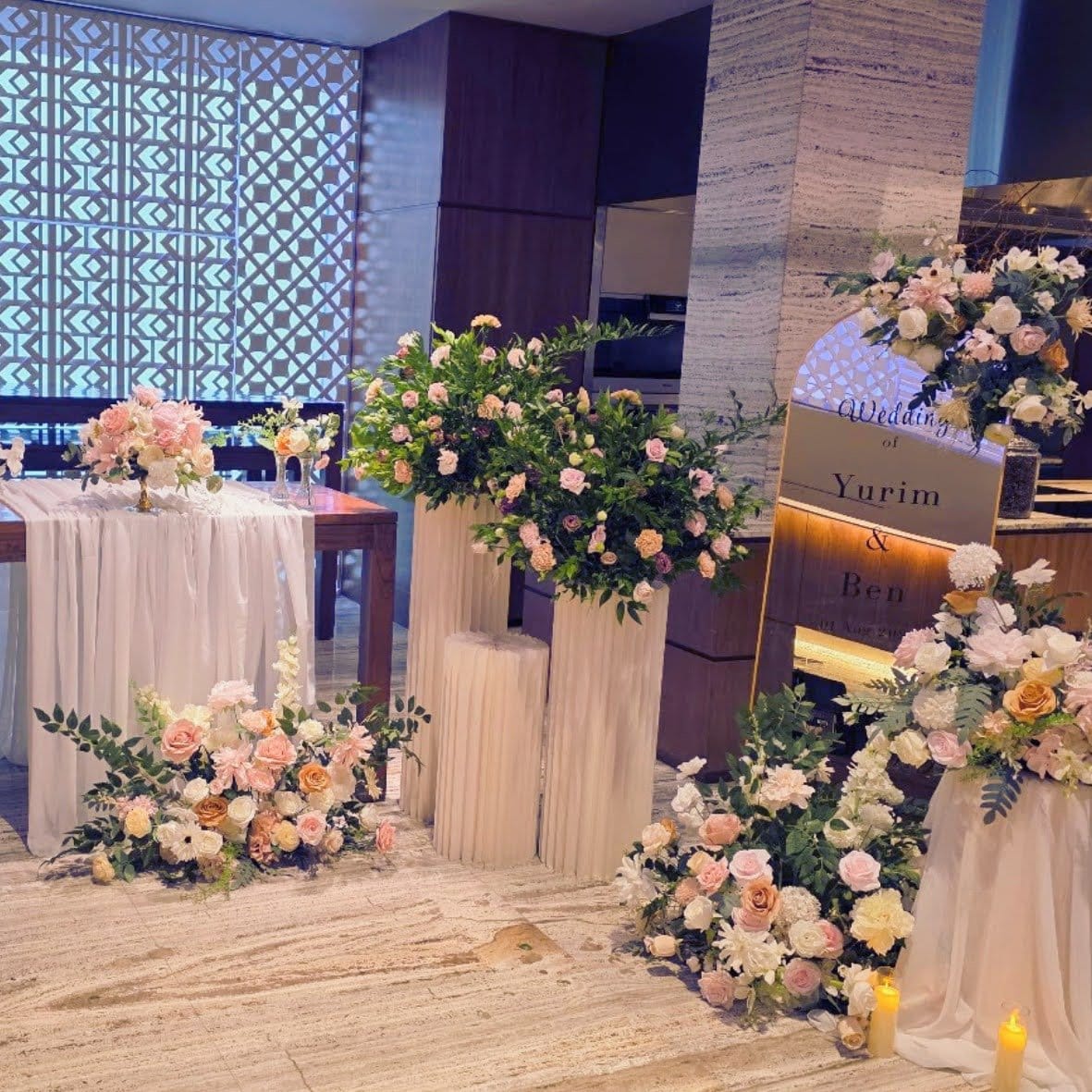 Bespoke Couple Photo Gallery Table